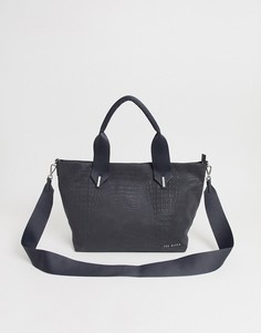 Сумка-тоут с крокодиловым рисунком Ted Baker Dahfne-Черный