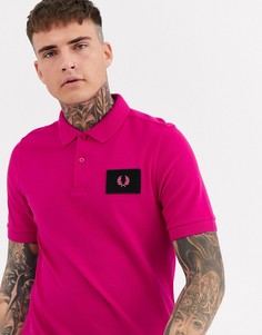 Розовое поло с нашивкой логотипа Fred Perry-Розовый