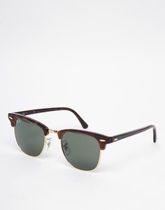 Солнцезащитные очки \клабмастер\" Ray-Ban 0rb3016 w0366 49-Коричневый