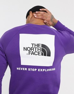 Фиолетовый свитшот с рукавами реглан The North Face