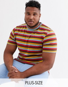 Красная футболка в полоску Only & Sons-Красный