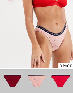 Набор из 3 хлопковых трусов-бикини Tommy Hilfiger-Мульти