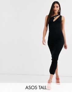 Платье макси ASOS DESIGN Tall-Черный