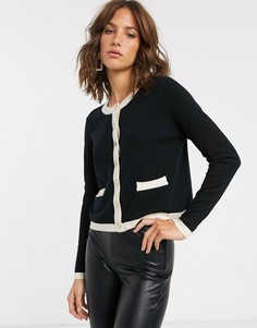 Трикотажный кардиган с контрастной отделкой Vero Moda-Мульти