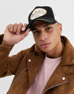 Бейсболка с логотипом Von Dutch-Черный