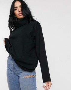Черный oversize-свитшот ASOS DESIGN