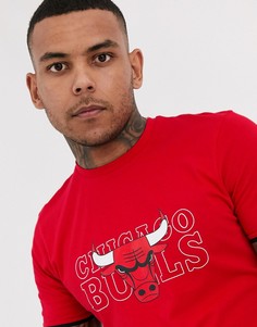 Красная футболка New Era NBA Chicago Bulls-Красный