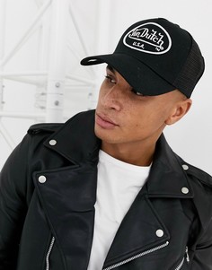 Бейсболка с логотипом Von Dutch-Черный