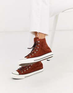Светло-коричневые кеды на флисовой подкладке Converse Chuck Taylor-Кремовый