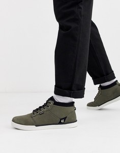 Кроссовки средней высоты с черной и оливковой отделкой Etnies Jefferson-Черный