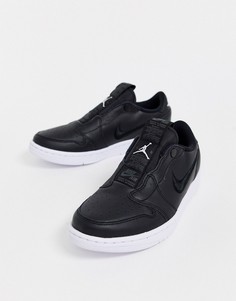 Черные низкие кроссовки-слипоны в стиле ретро Nike Air Jordan 1-Черный
