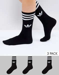 Черные носки adidas Originals-Черный