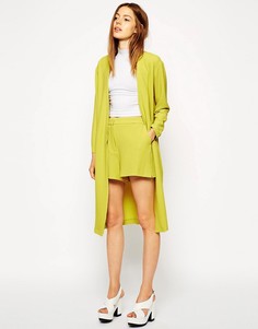 Шорты из фактурного крепа ASOS-Зеленый