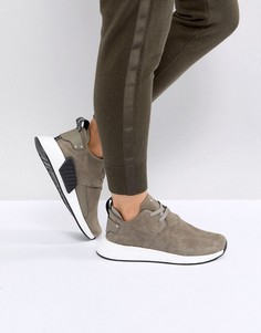 Замшевые кроссовки adidas Originals NMD C2-Коричневый
