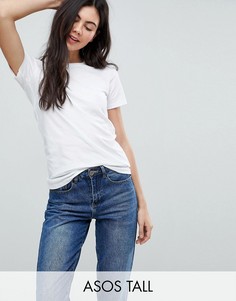 Белая футболка с круглым вырезом ASOS DESIGN Tall Ultimate-Белый