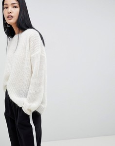 Джемпер с добавлением мохера Gestuz Hallie-Белый