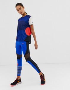 Синие леггинсы Nike Running Tokyo-Синий