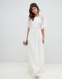Свадебное платье с отделкой ASOS EDITION-Белый