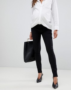 Зауженные джинсы J Brand Mama J Maternity-Черный