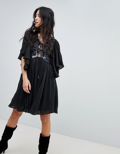 Платье мини Free People Moonglow-Черный