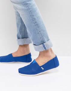 Синие парусиновые эспадрильи TOMS Classic-Синий