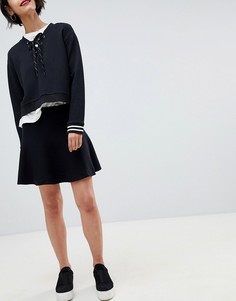 Юбка с оборкой Vero Moda-Черный