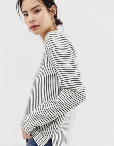 Лонгслив в полоску Ichi-Белый