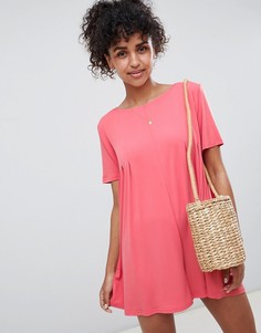 Платье-футболка QED London-Розовый