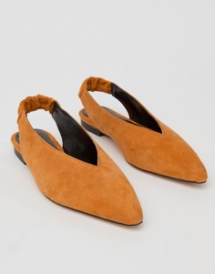 Светло-коричневые туфли с ремешком через пятку Gestuz-Оранжевый