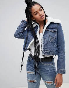 Джинсовая куртка с искусственным мехом Levis-Синий Levis®