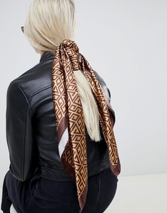Большой квадратный платок на голову/шею с принтом ASOS DESIGN-Мульти