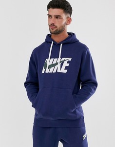 Темно-синий спортивный костюм с логотипом-галочкой Nike