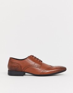 Коричневые броги Moss London-Коричневый