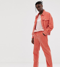 Прямые укороченные вельветовые брюки Noak-Красный