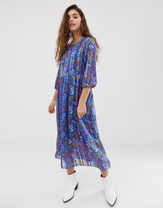 Платье миди с цветочным принтом BA&SH Reese-Мульти