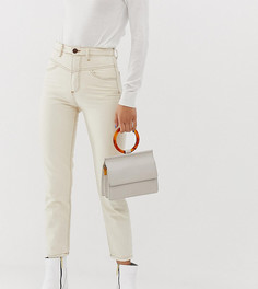 Белые джинсы в винтажном стиле Stradivarius-Белый