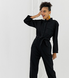 Черный джинсовый комбинезон из органического хлопка Monki