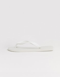 Белые шлепанцы Havaianas-Белый