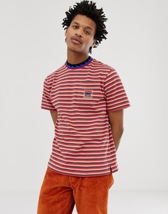 Красная футболка с карманом в полоску Billionaire Boys Club-Красный