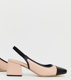 Туфли для широкой стопы на каблуке ASOS DESIGN-Мульти