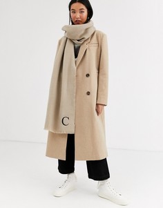 Персонализированный шарф с инициалом \C\" ASOS DESIGN-Розовый