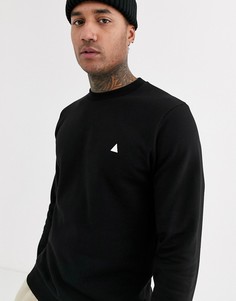 Черный свитшот с изображением треугольника ASOS DESIGN