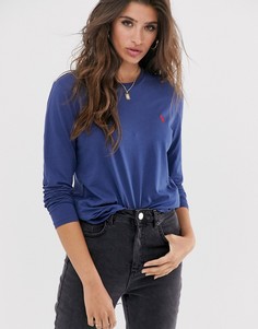 Футболка с длинным рукавом Polo Ralph Lauren-Темно-синий