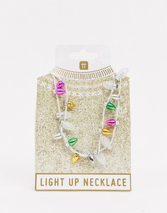 Новогоднее ожерелье со светящимися лампочками Talking Tables-Мульти