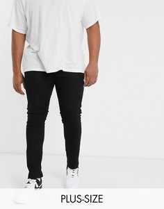 Черные джинсы скинни Burton Menswear Big & Tall-Черный