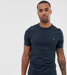 Темно-синяя зауженная футболка с логотипом Farah Dennis-Темно-синий