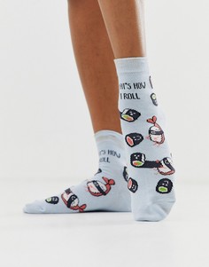 Носки ASOS DESIGN How I Roll Sushi-Мульти