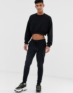 Черный спортивный костюм ASOS DESIGN