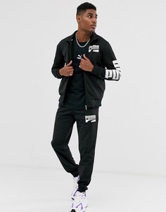 Черный спортивный костюм Puma Rebel