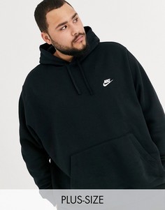 Худи черного цвета Nike Plus Club-Черный
